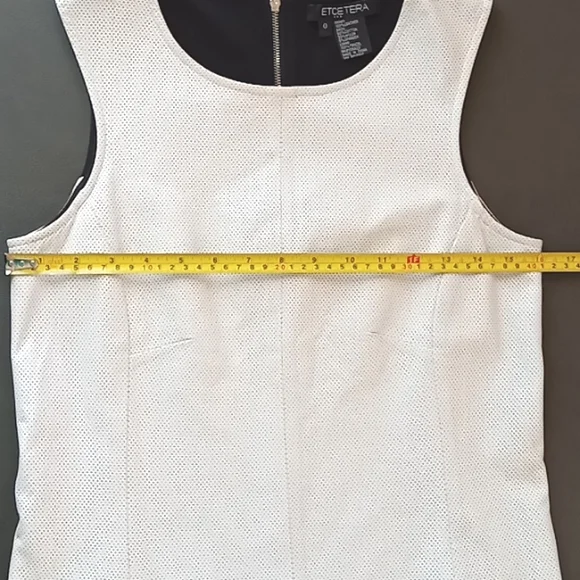 Etcetera Genuine Leather Polyester Top - Picture 10 of 12